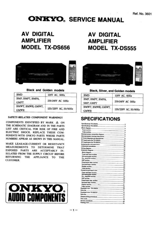 TX-DS656, TX-DS555